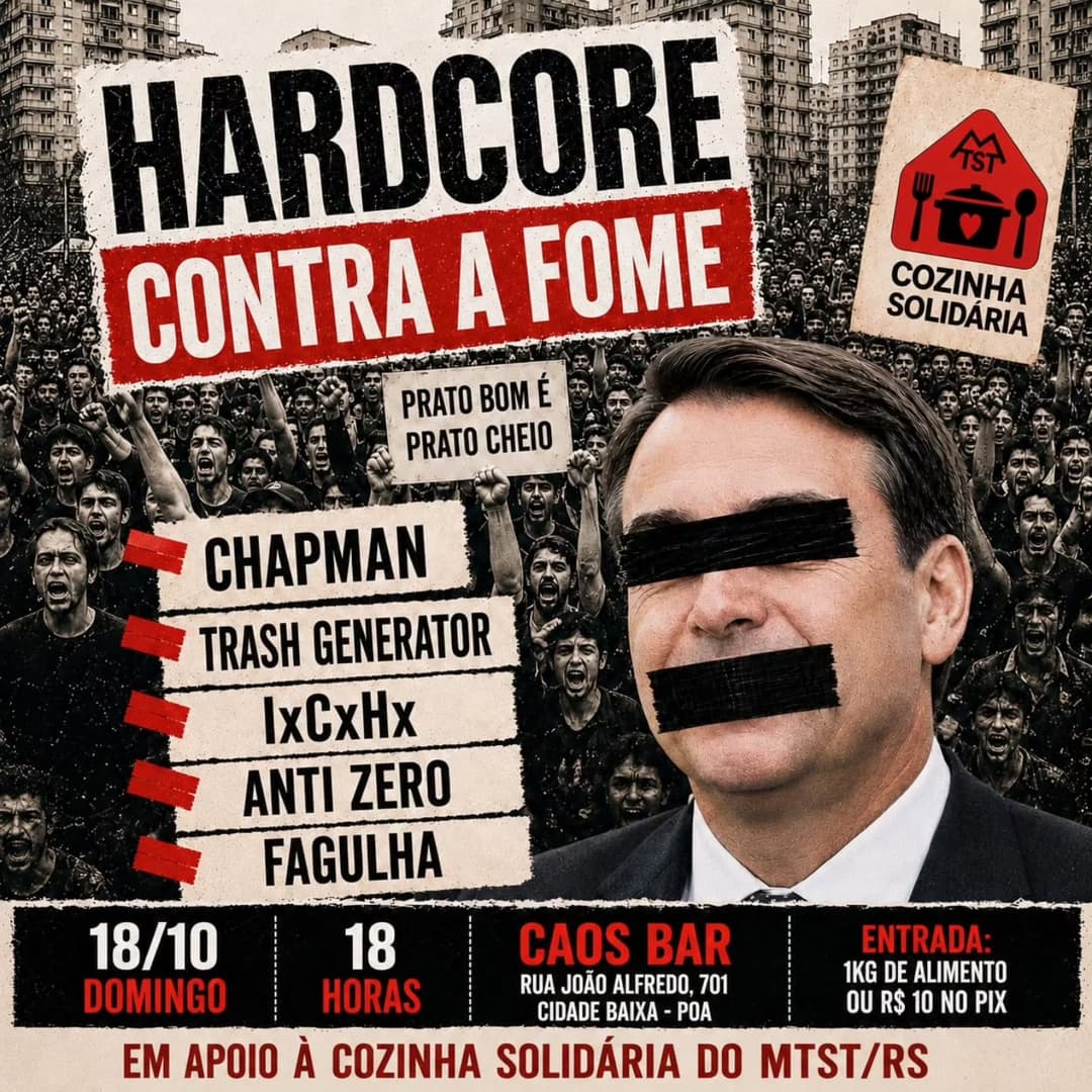 Flyer de Fagulha, Chapman, Trash Generator, IxCxHx e Anti Zero