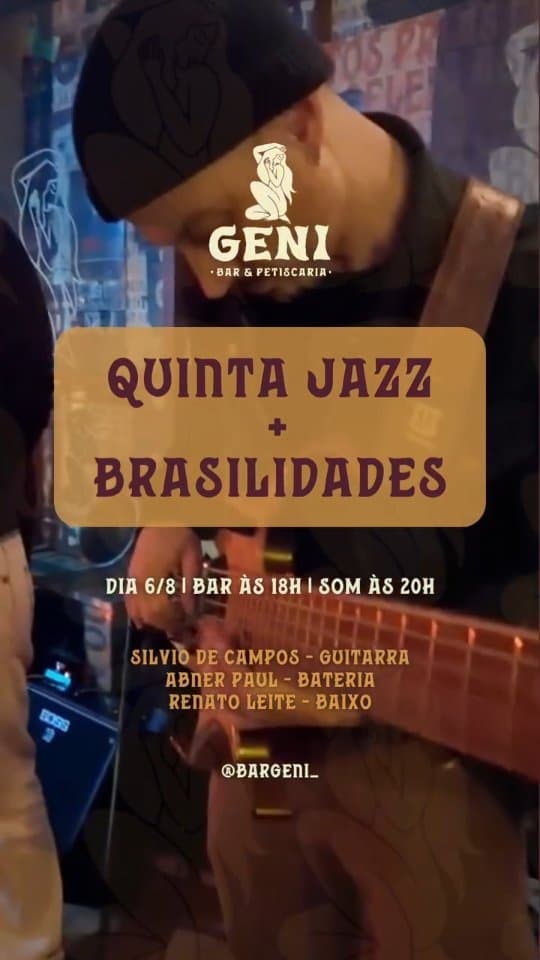 Flyer de Silvio de Campos, Renato Leite e Abner Paul