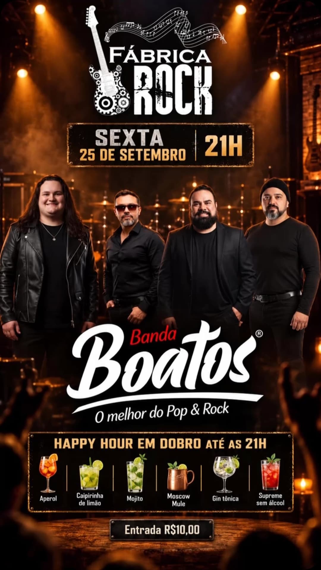 Flyer de Banda Boatos