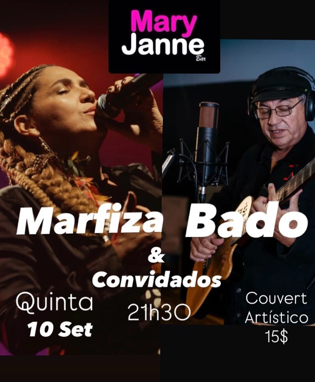 Flyer de BADO e Marfiza