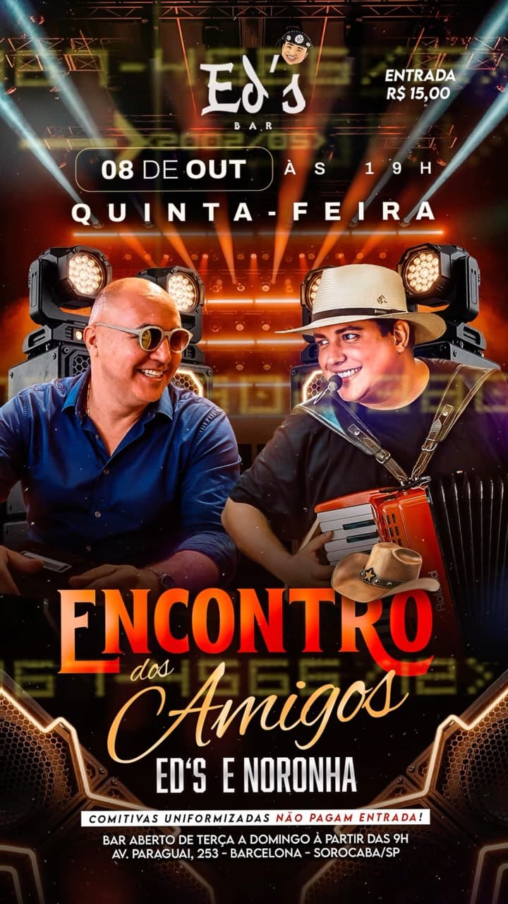 Flyer de Ed's e Noronha