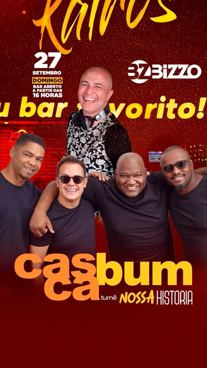 Flyer de Cas Cabum e DJ Bizzo