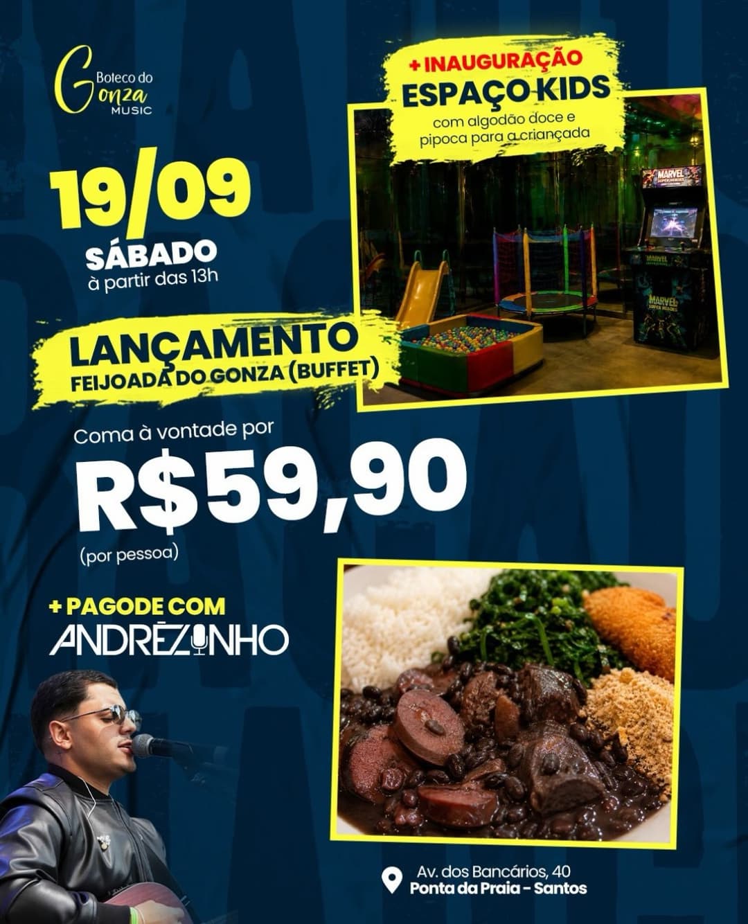 Flyer de Andrezinho