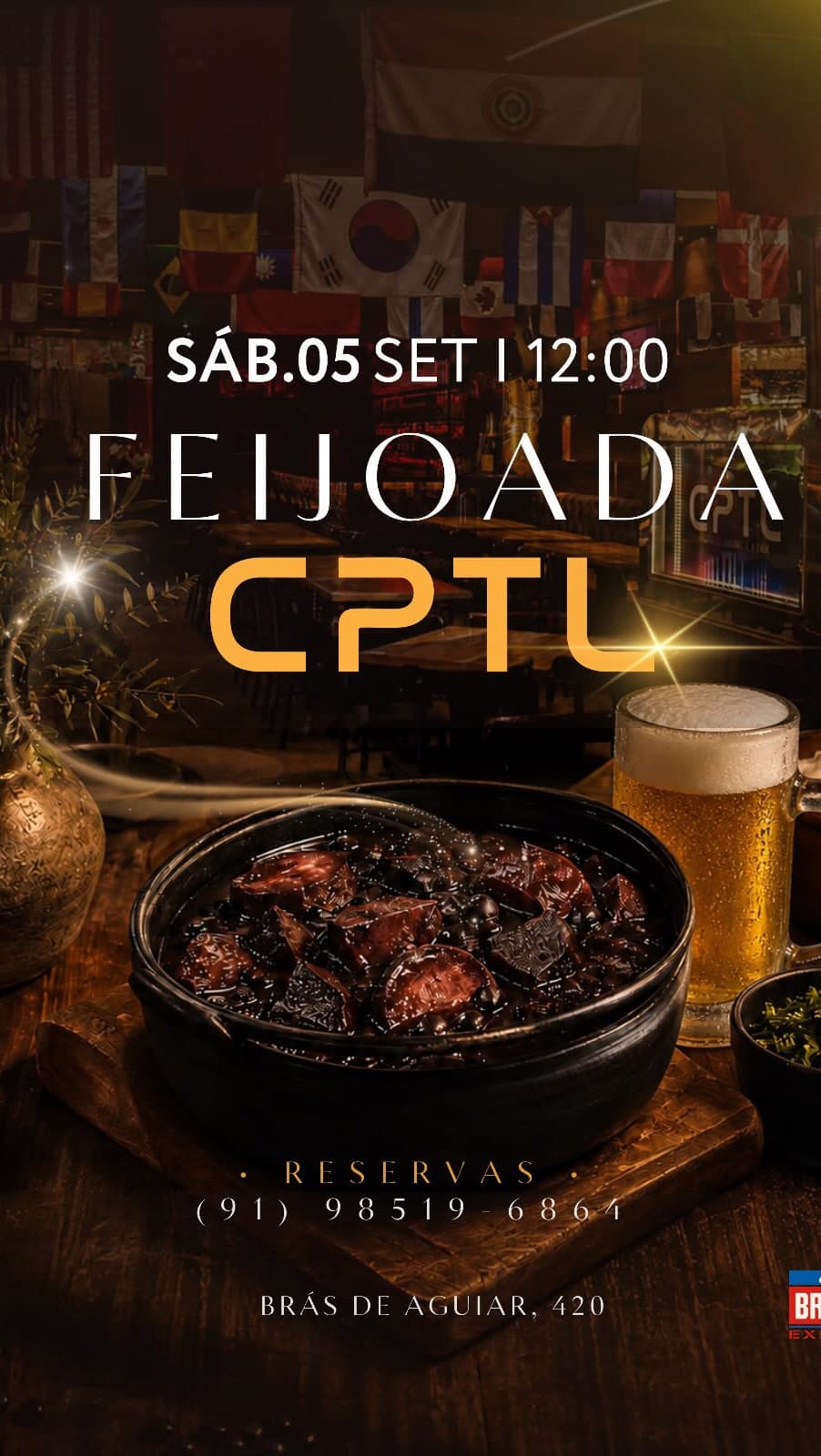 Flyer de Heraldo Ramos e DJs da casa