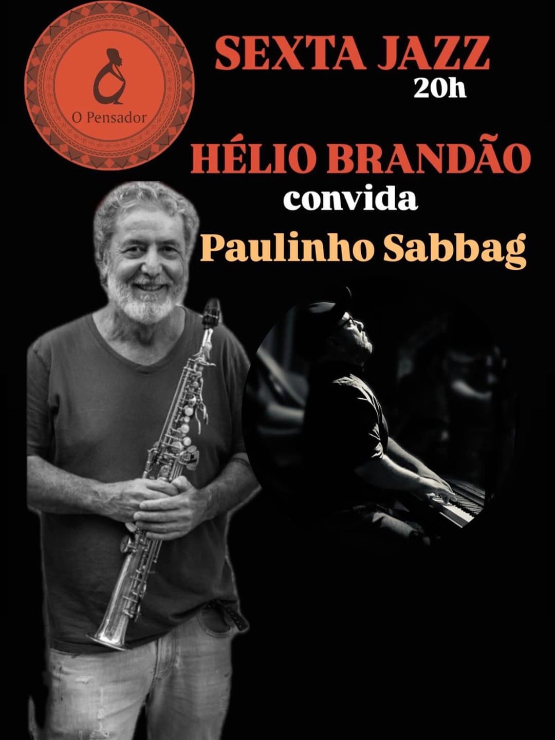 Flyer de HELIO BRANDÃO e PAULINHO SABBAG