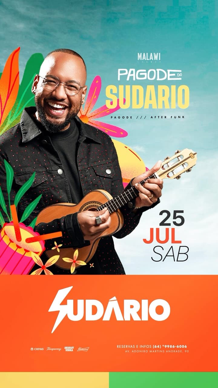 Flyer de Vinícius Sudário