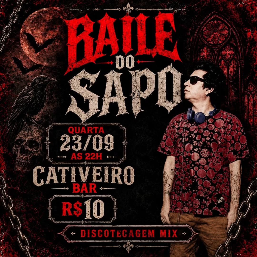 Flyer de Sapo e DJ Sapão Marcelo