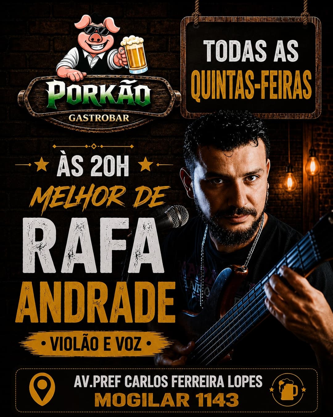 Flyer de Rafa Andrade