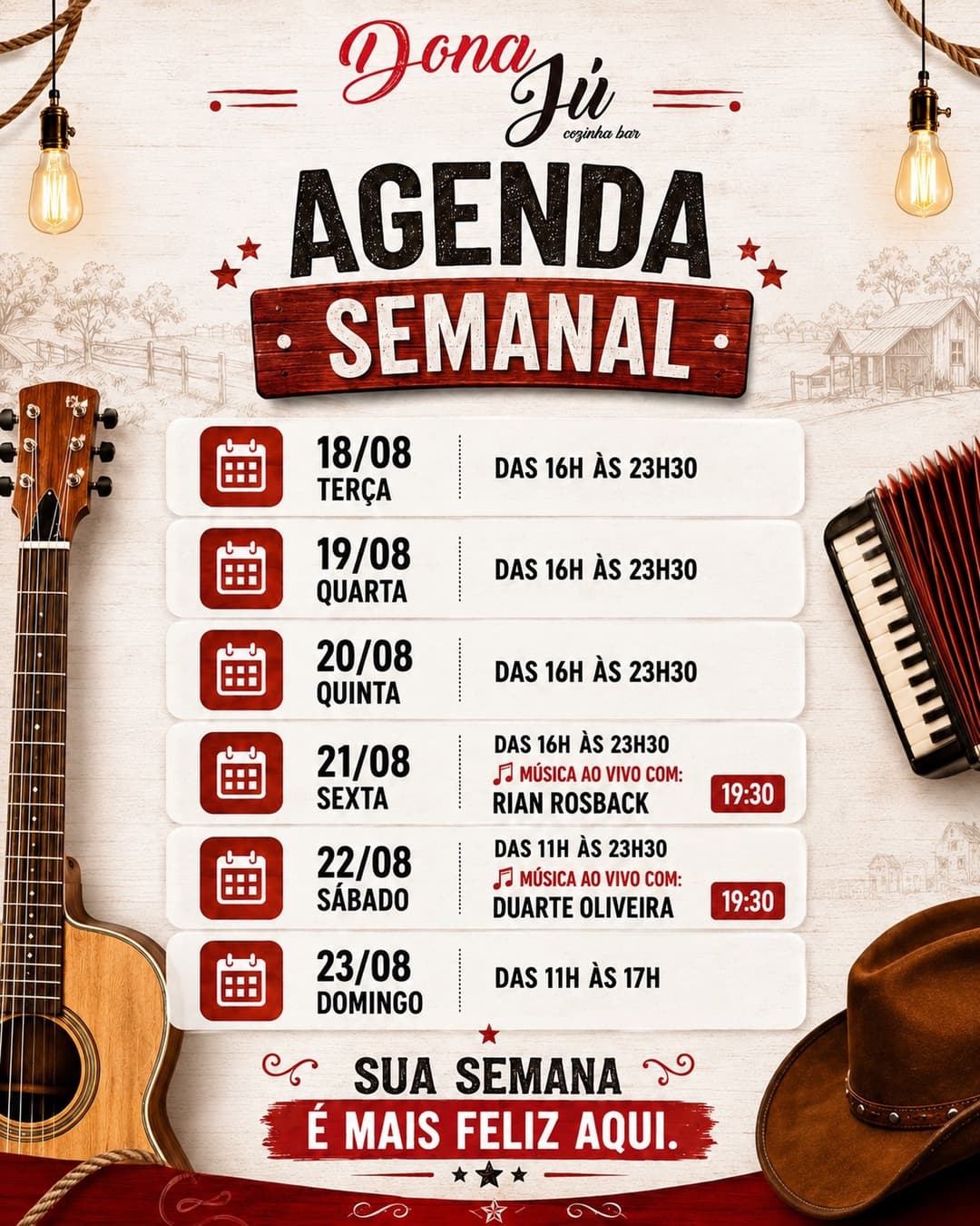 Flyer de Rian Rosback