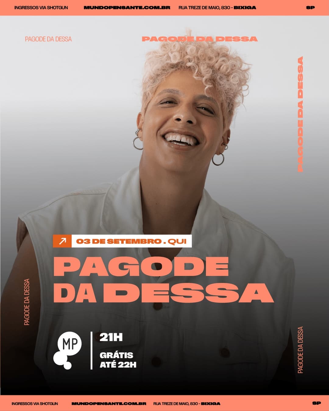Flyer de Pagode da Dessa
