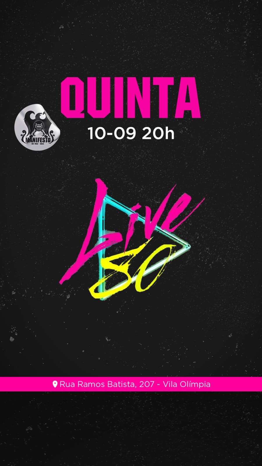 Flyer de Banda Live 80