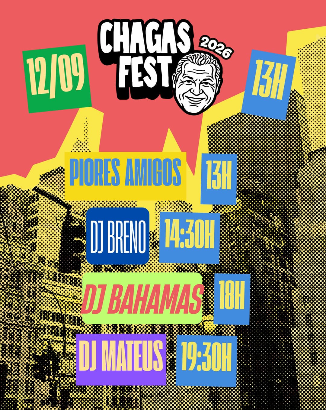 Flyer de Samba do Tutú, Piores Amigos e mais 2 artistas