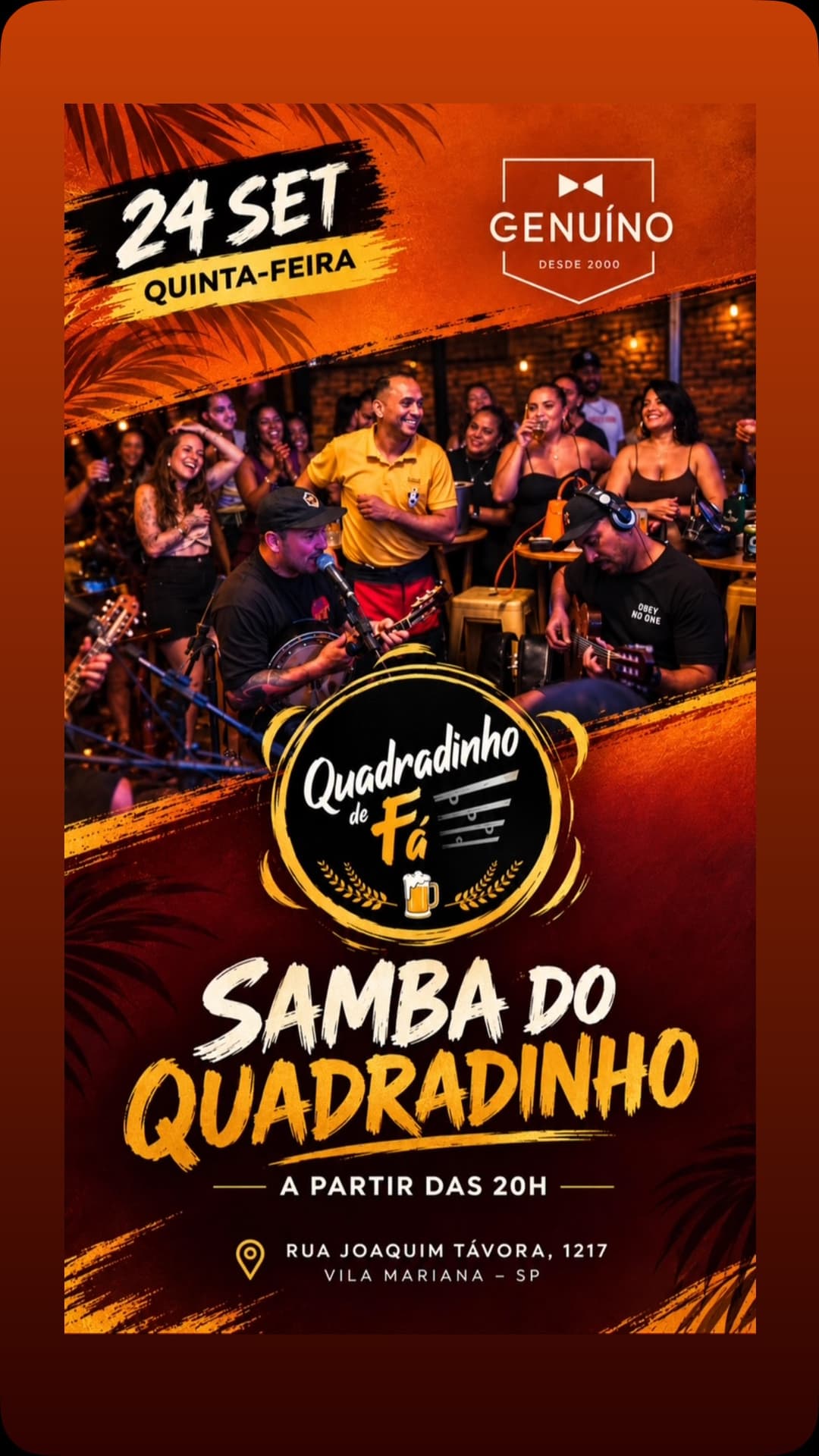 Flyer de Quadradinho de Fá