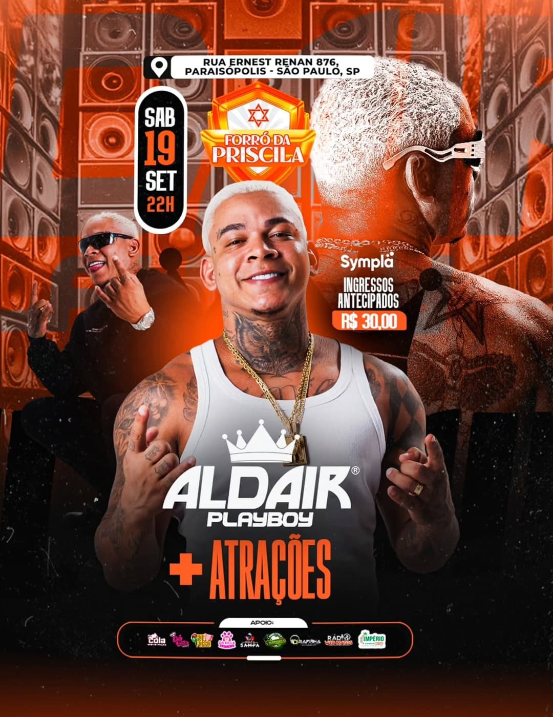 Flyer de Aldair Playboy