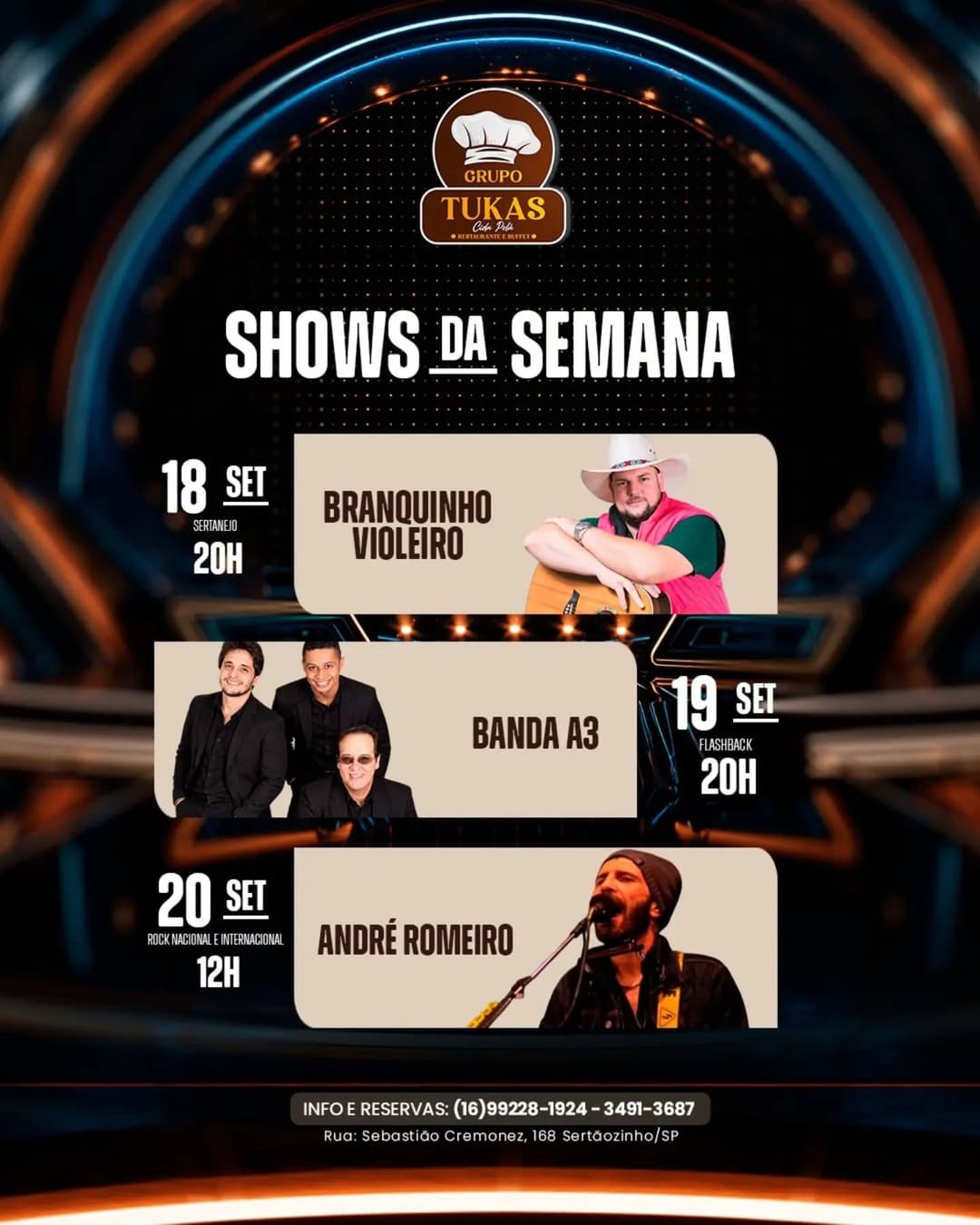Flyer de André Romeiro