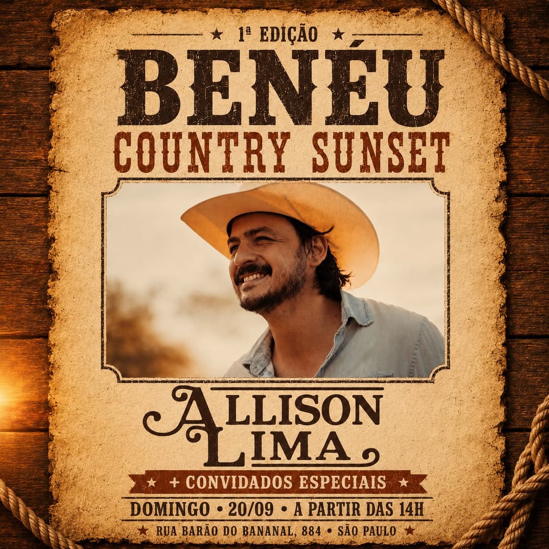 Flyer de Allison Lima