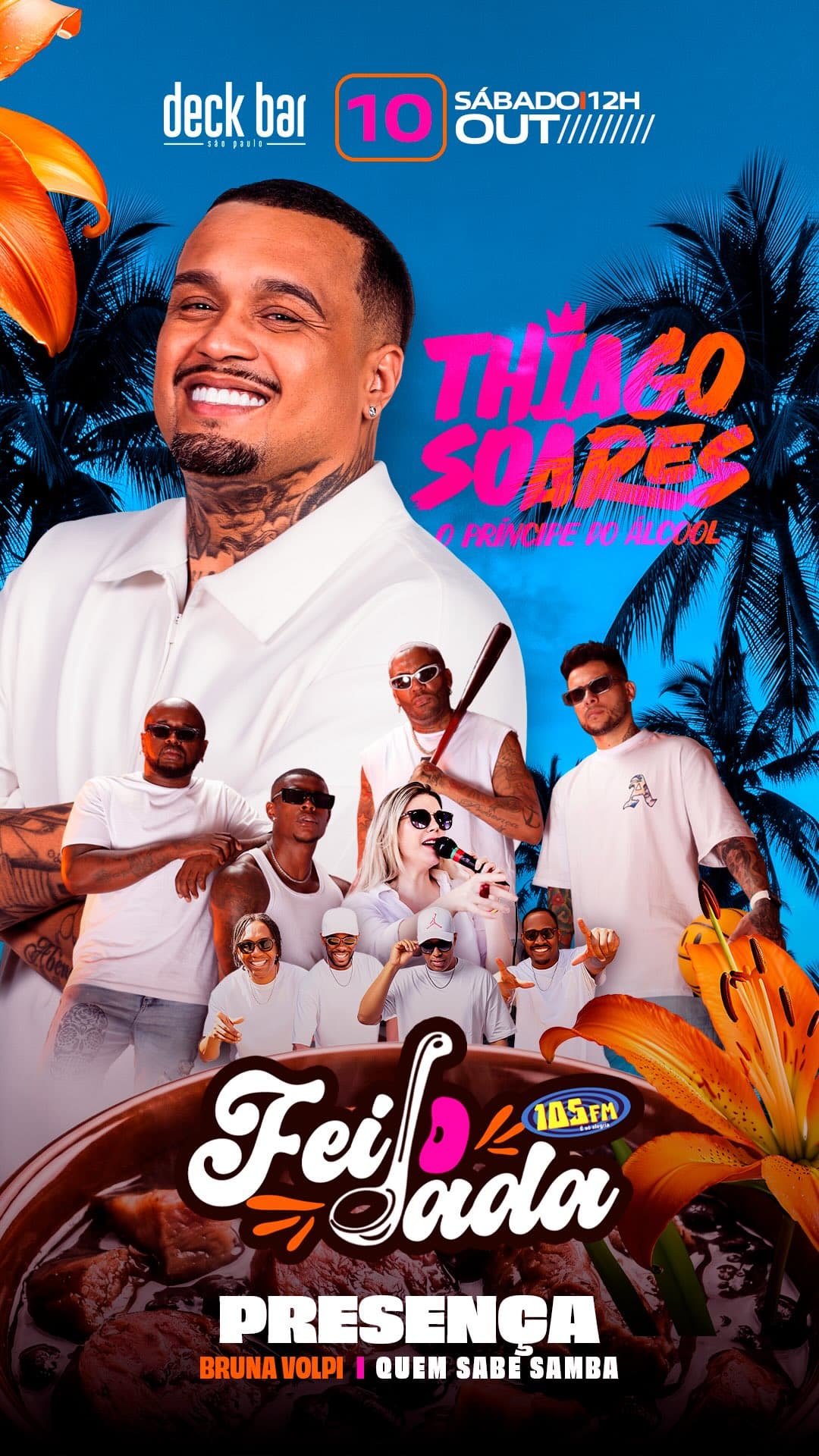 Flyer de Thiago Soares & Grupo Presença