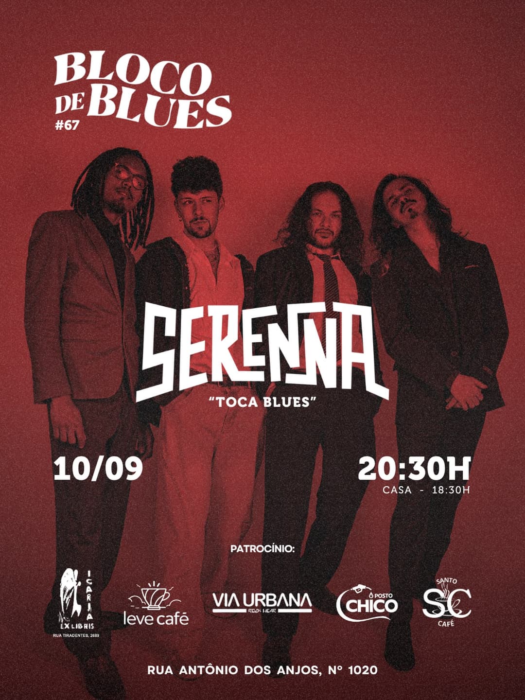Flyer de César Lascano e Serenna