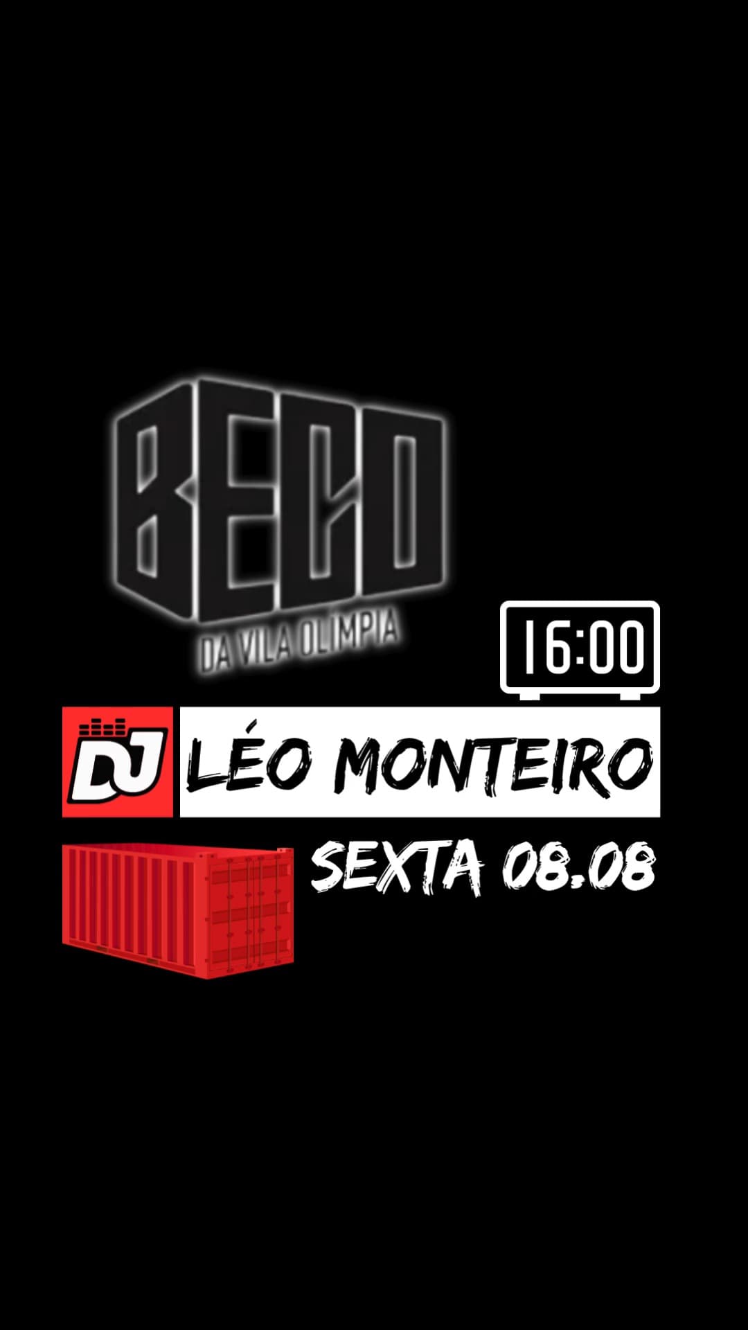Flyer de Léo Monteiro