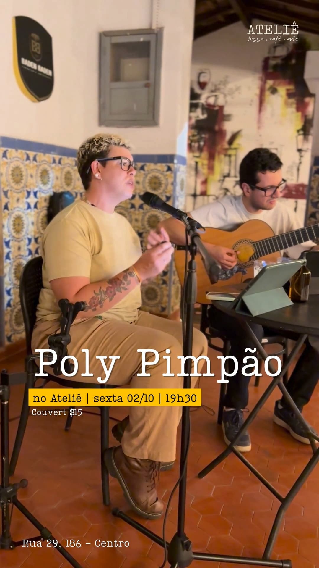 Flyer de Poly Pimpão