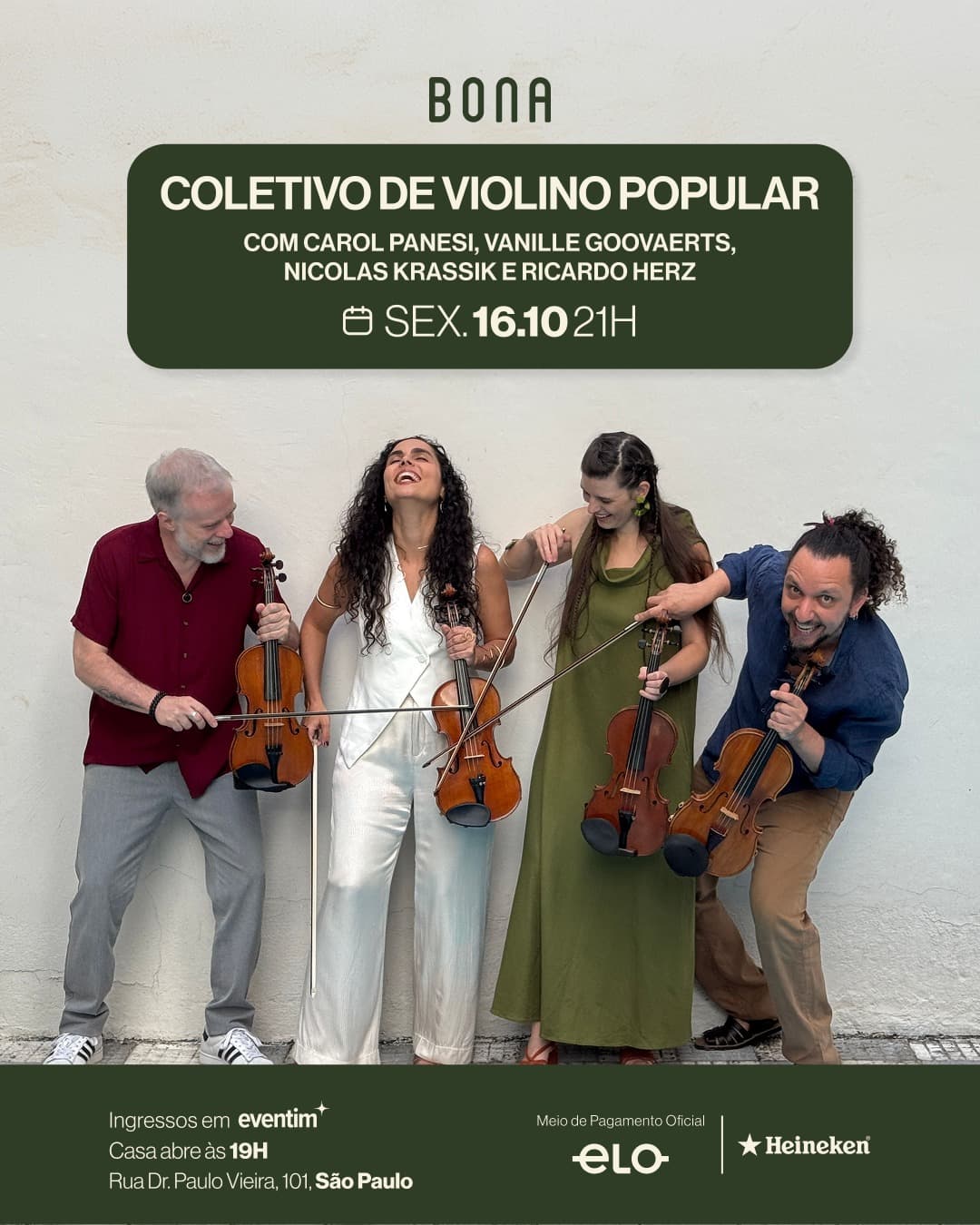 Flyer de Coletivo de Violino Popular