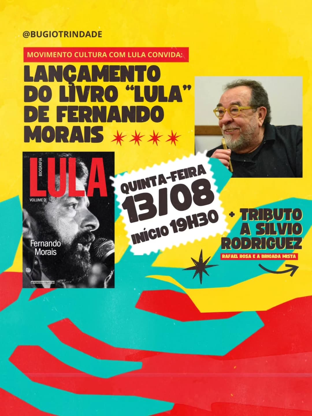 Flyer de Tributo a Sílvio Rodriguez