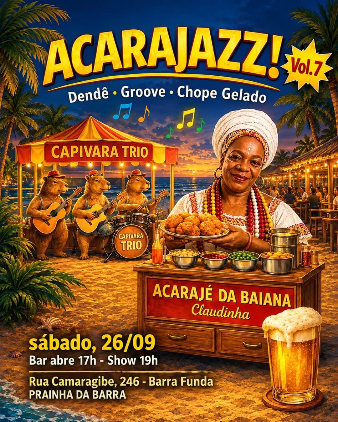 Flyer de Capivara Trio