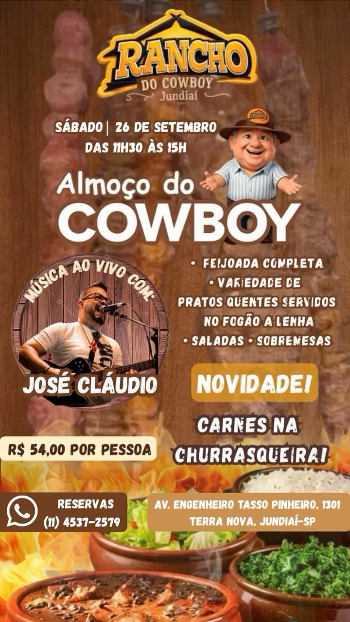 Flyer de José Cláudio