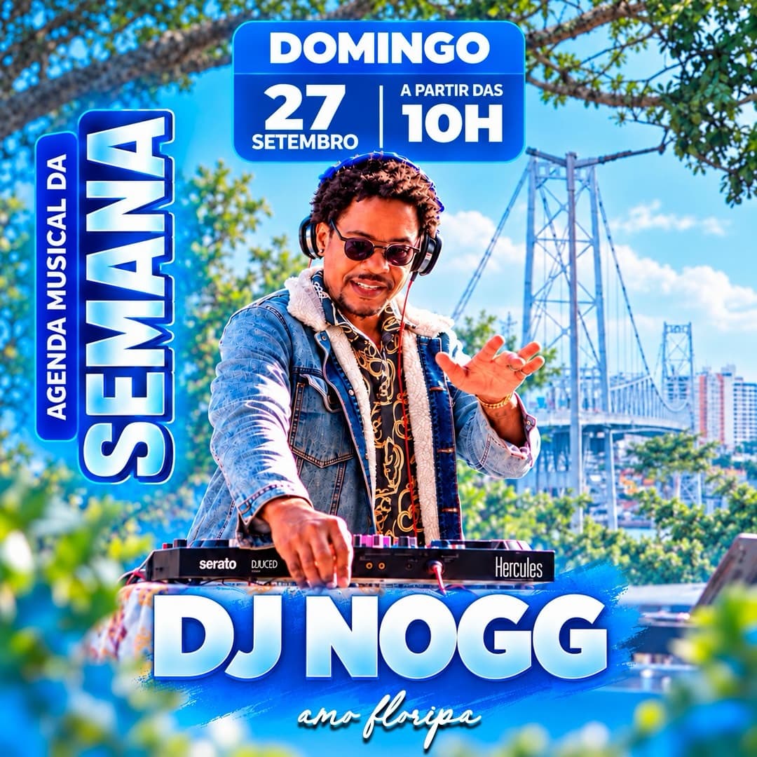 Flyer de Dj Nogg e Banda Meu Prazer
