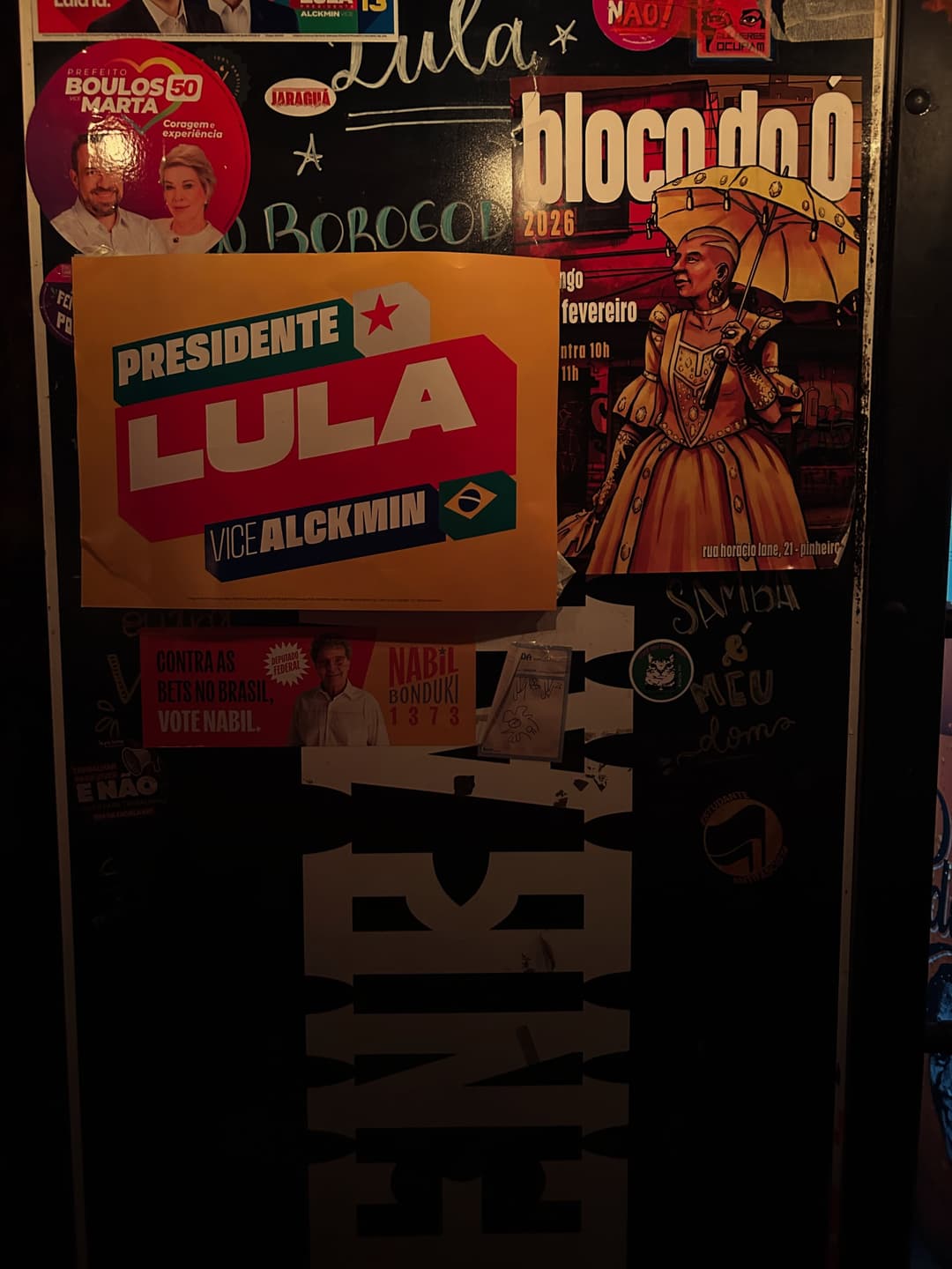 Flyer de Nani Geissler e Roda do Tirambaço