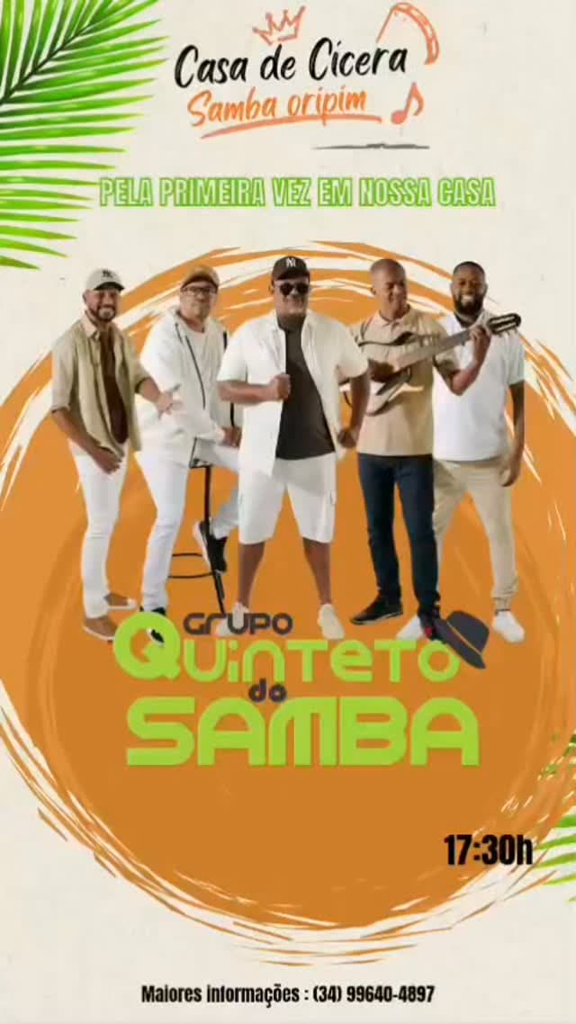 Flyer de Quinteto do Samba
