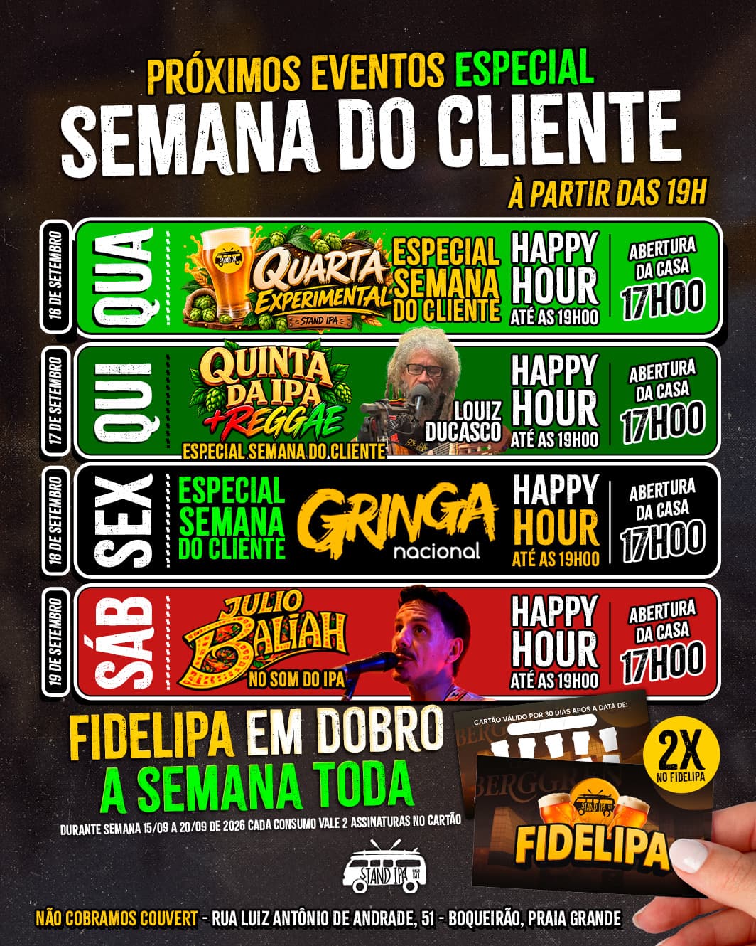 Flyer de Julio Baliah