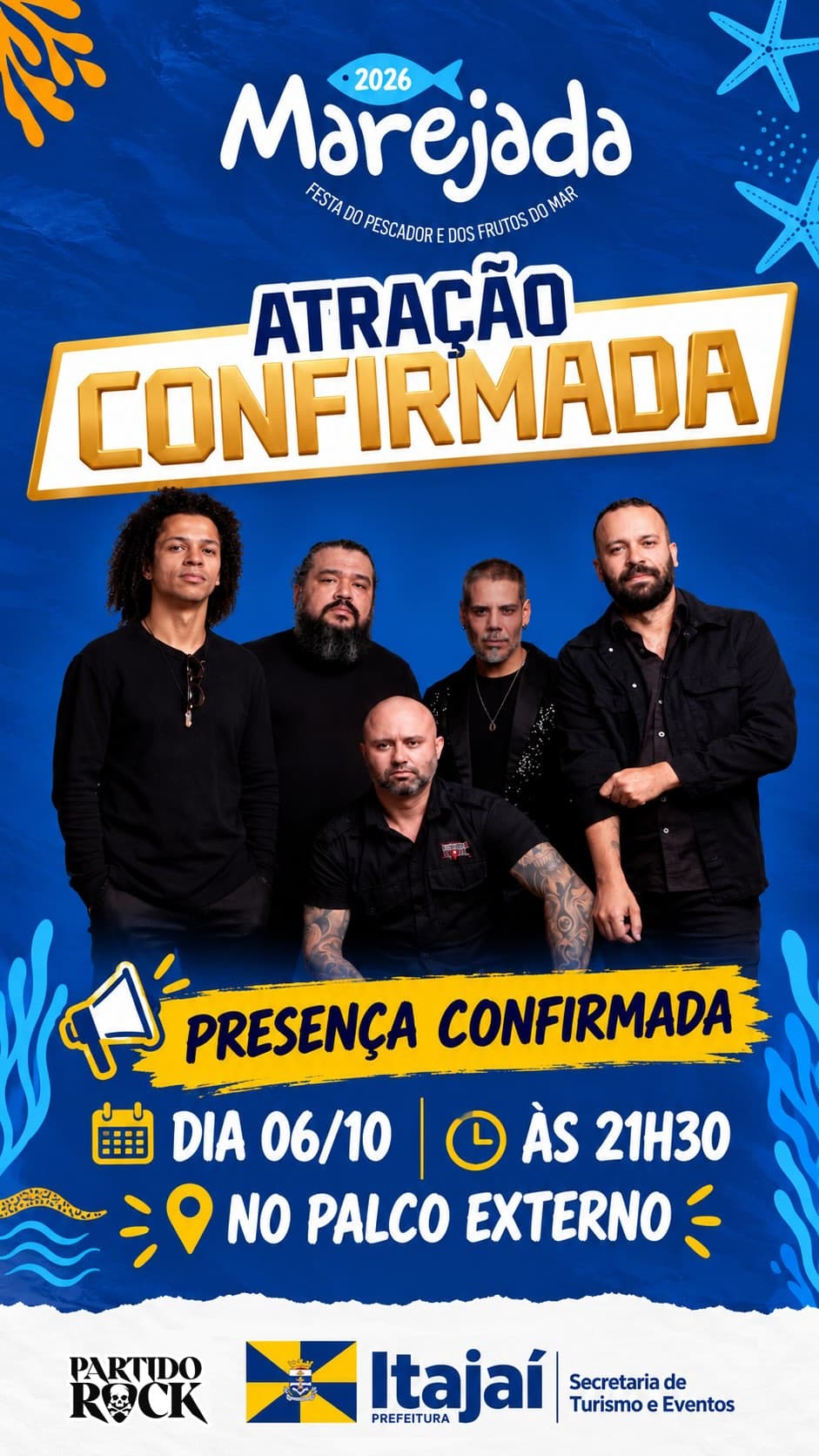 Flyer de Banda Partido Rock