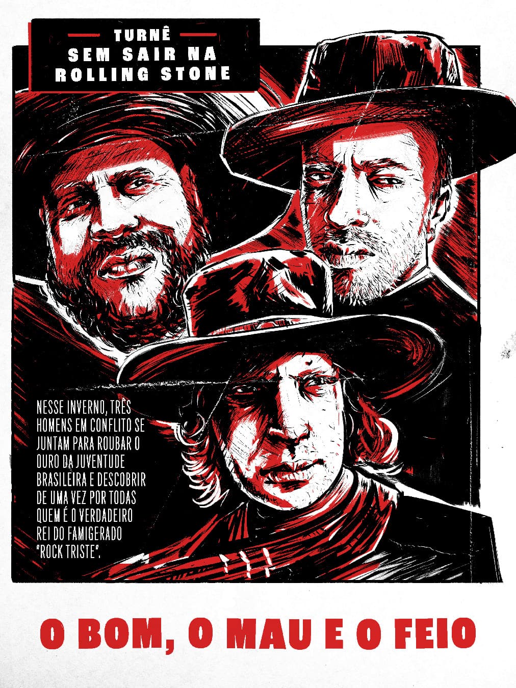 Flyer de Jair Naves, Renan Benini e Vitor Brauer