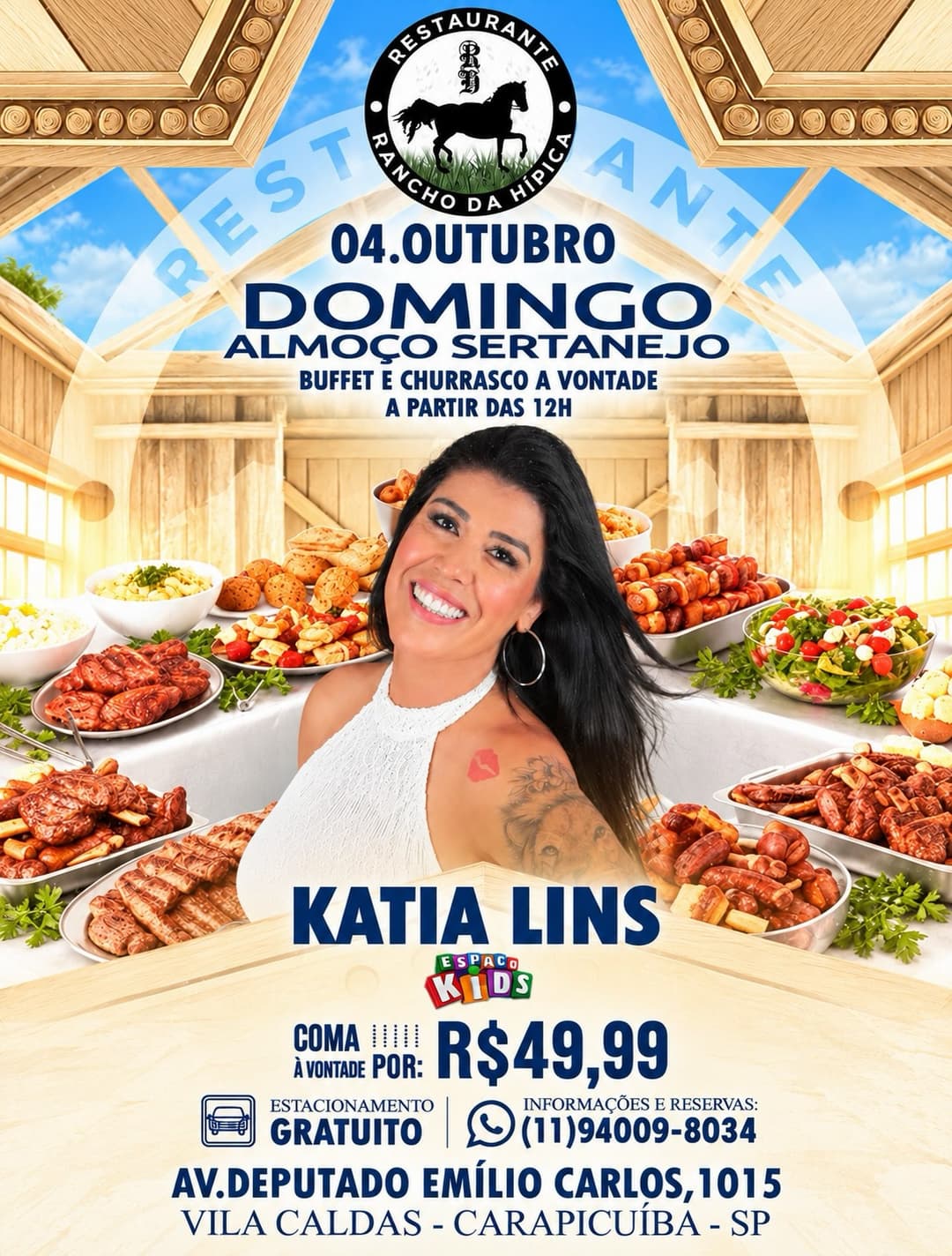 Flyer de Kátia Lins