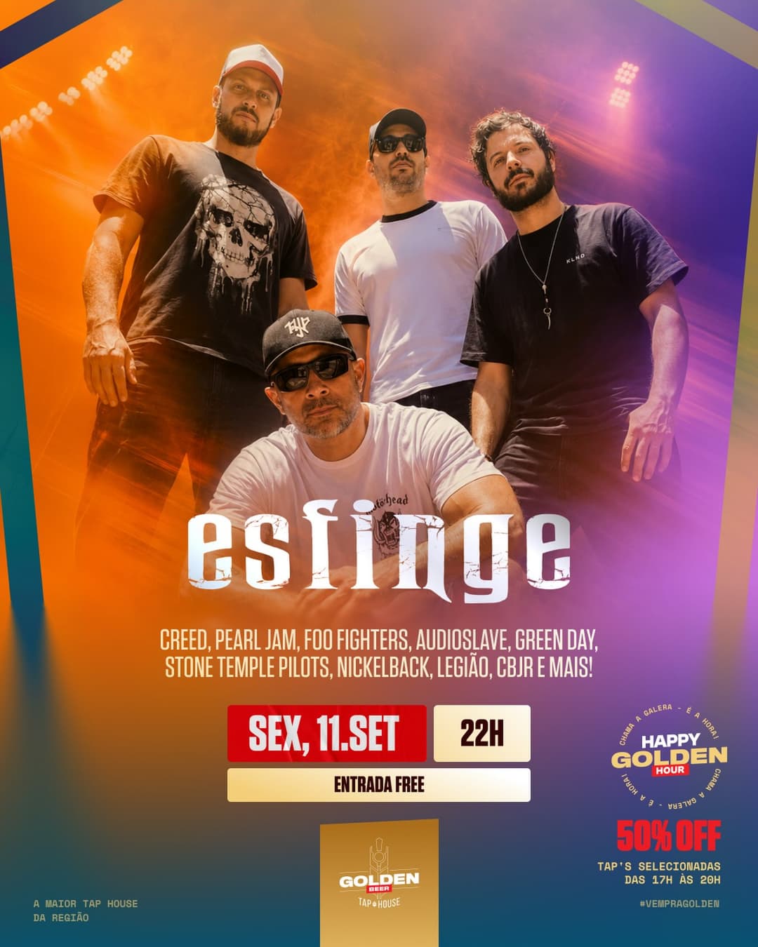 Flyer de Banda Esfinge