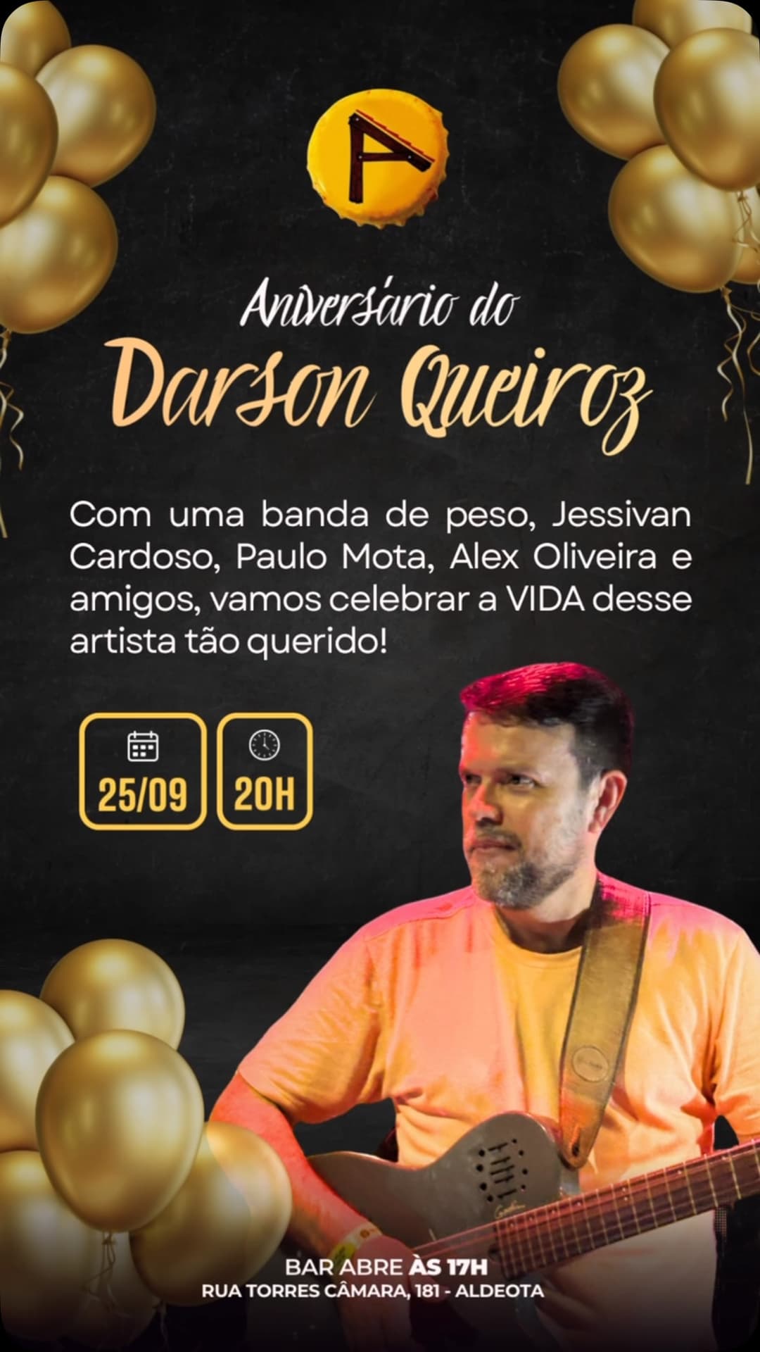 Flyer de Jessivan Cardoso, Paulo Mota e Alex Oliveira