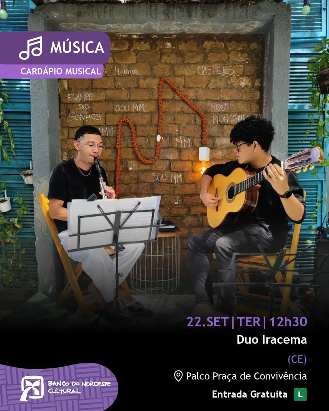 Flyer de Duo Iracema