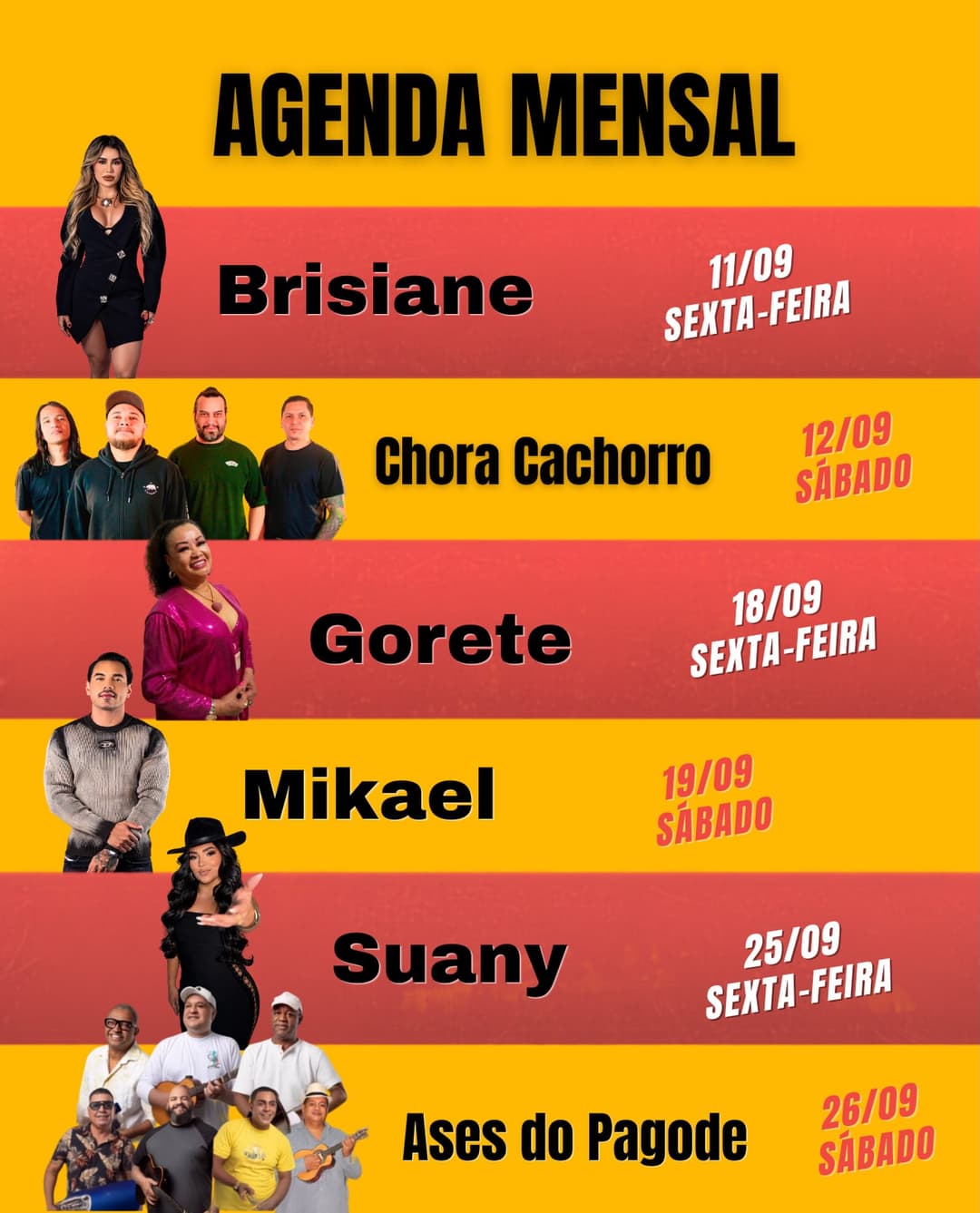 Flyer de Ases do Pagode