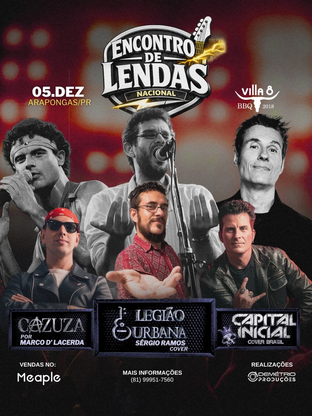 Flyer de Sérgio Ramos, Diego Sanz e Marco D'Lacerda