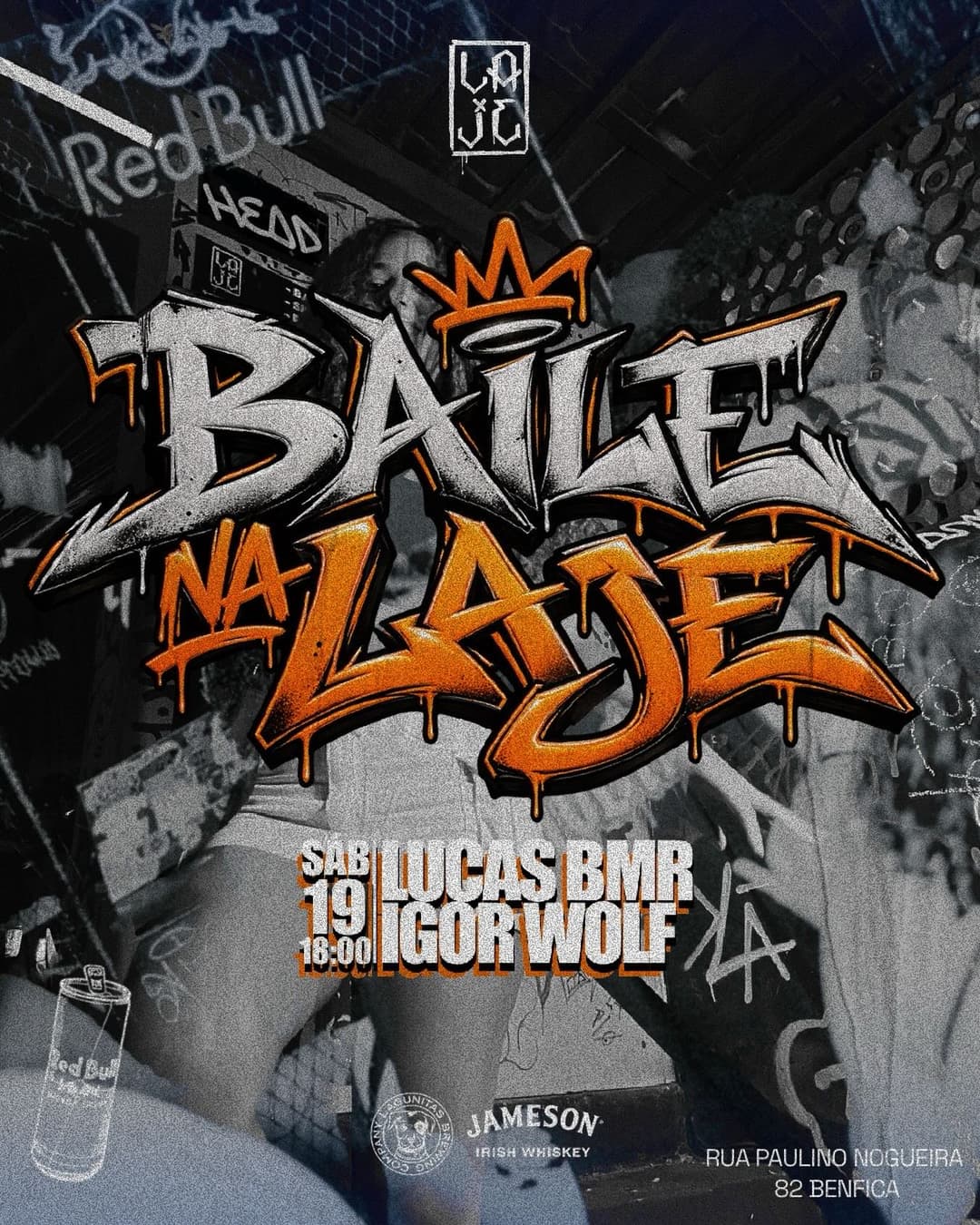 Flyer de Lucas Bmr e Dj Igor Wolf