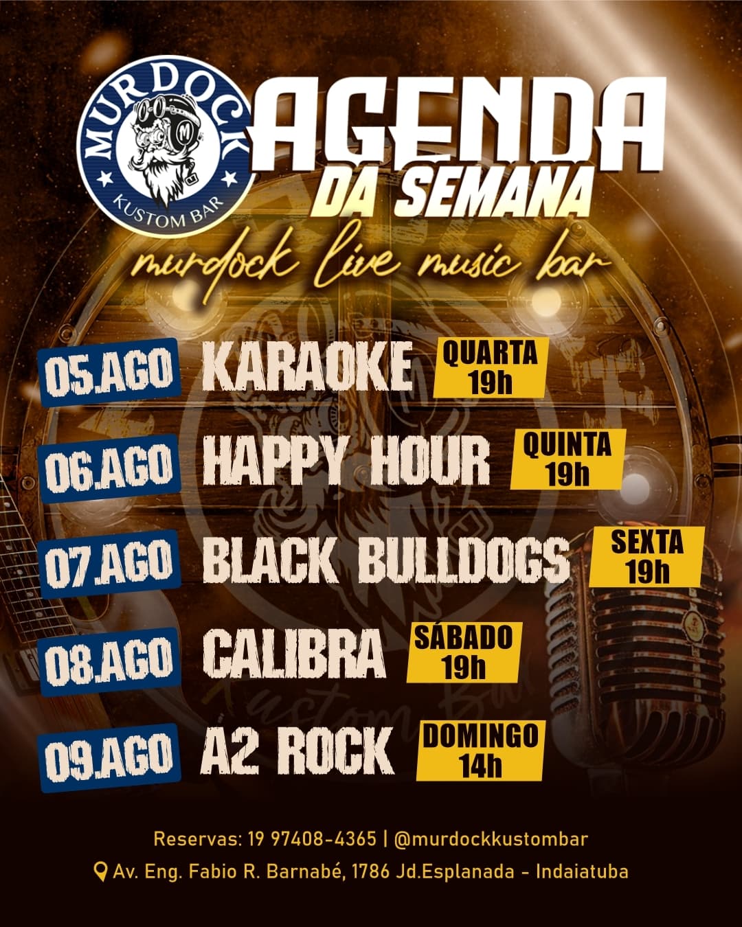 Flyer de Banda Cálibra