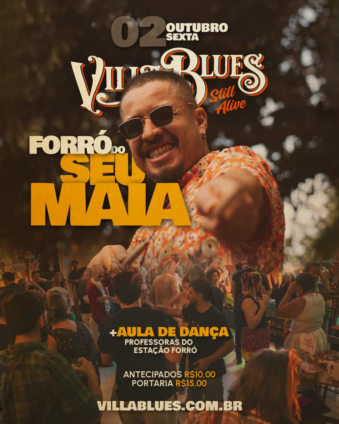 Flyer de Forró do Seu Maia