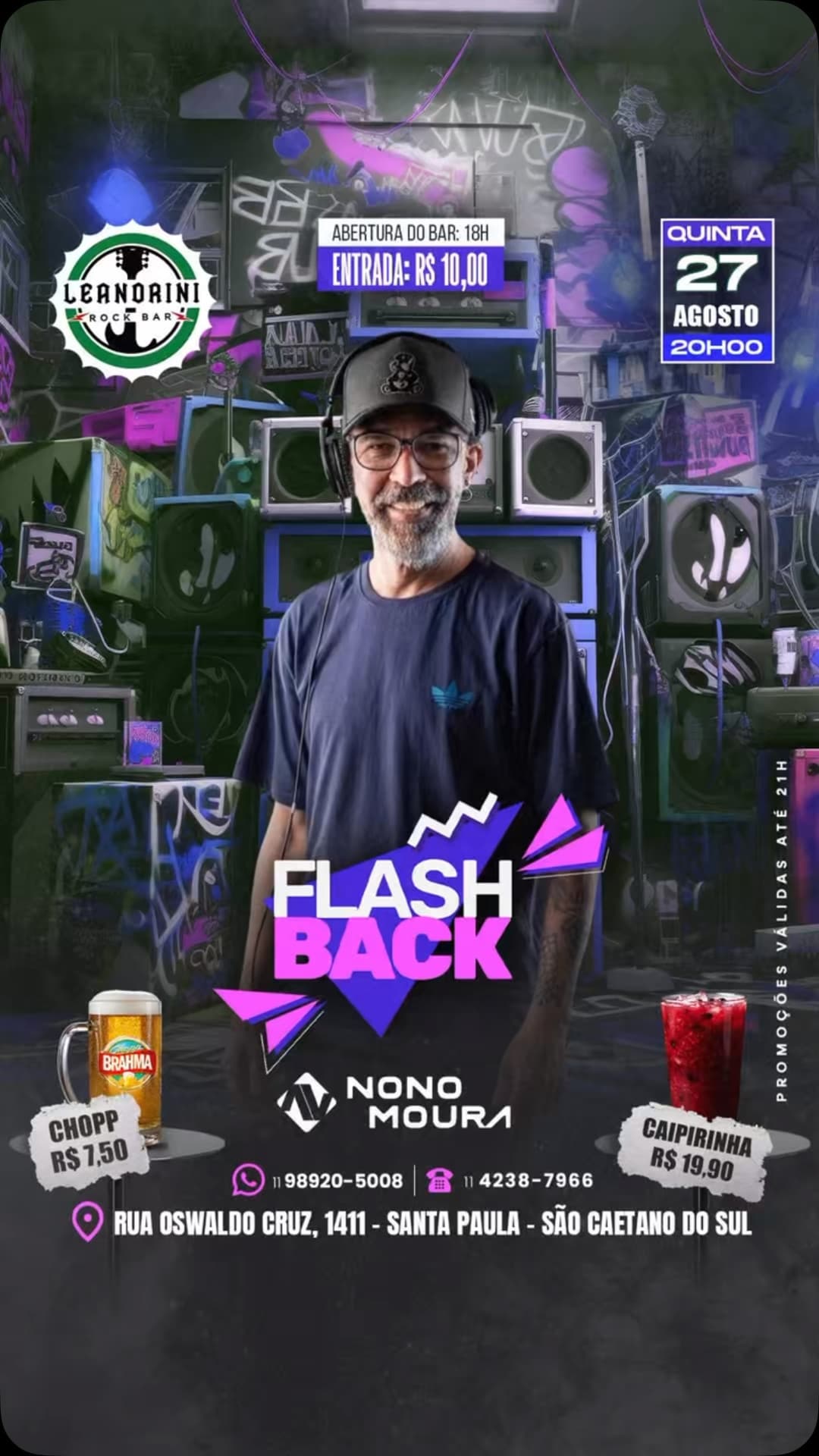 Flyer de Nonô Moura