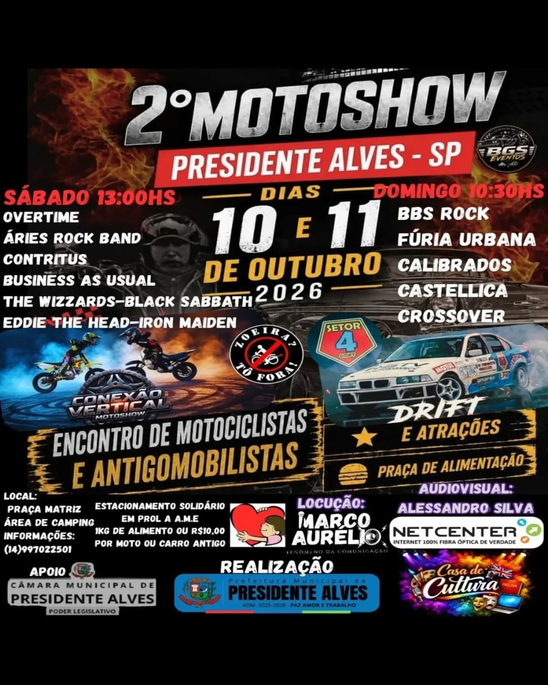 Flyer de The Wizzards, Overtime e mais 10 artistas