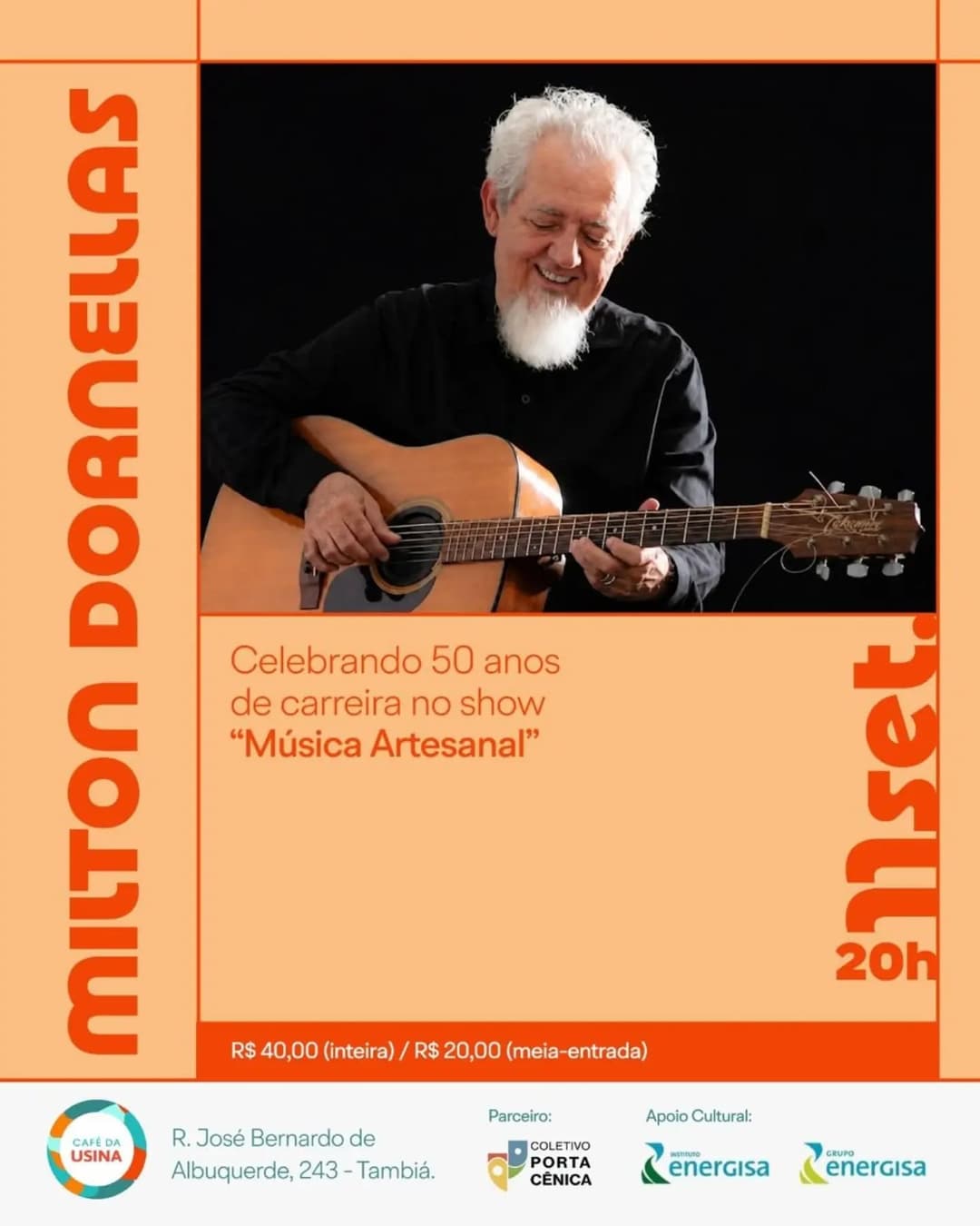 Flyer de Milton Dornellas