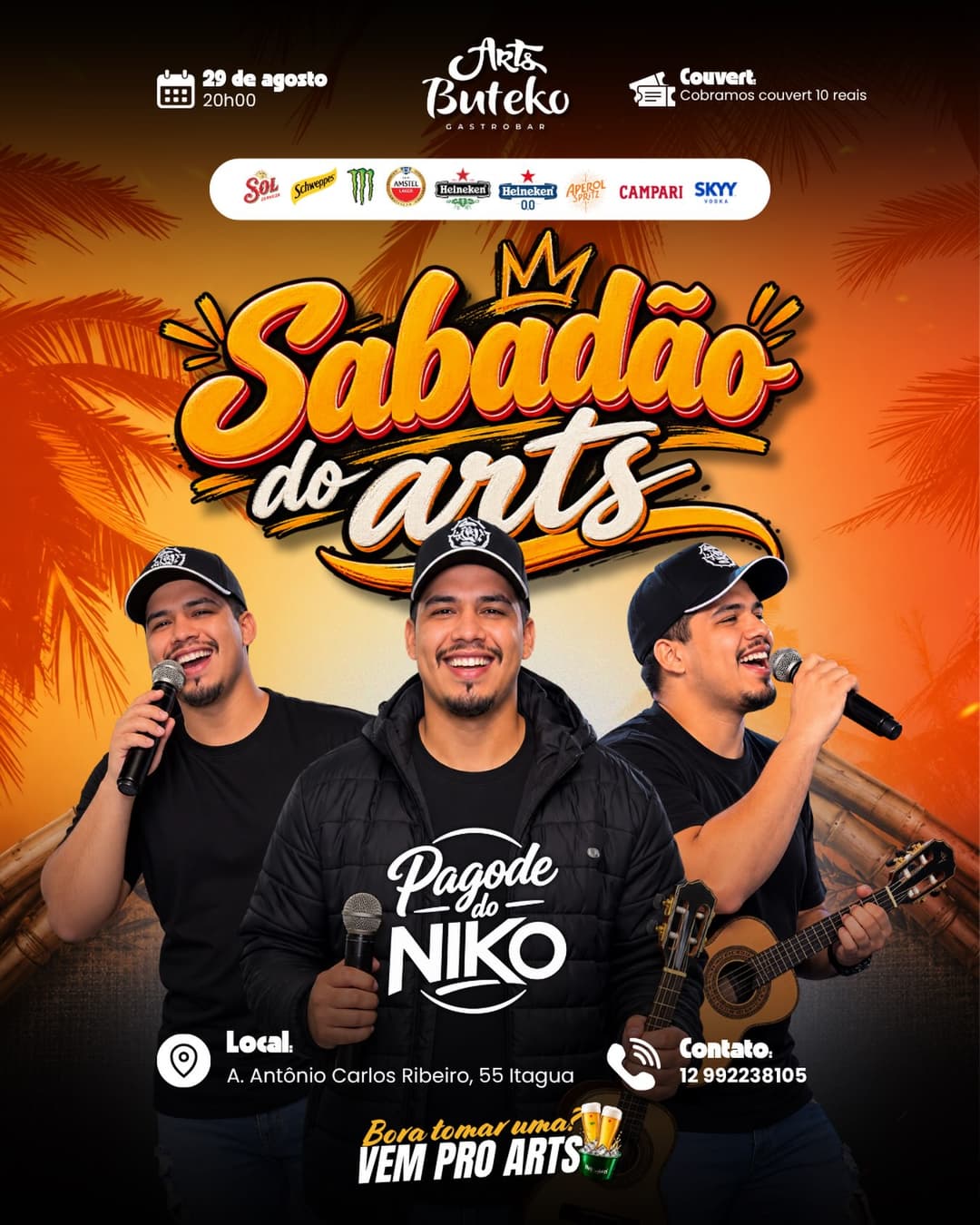 Flyer de Pagode do Niko