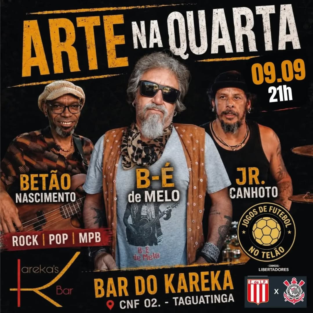 Flyer de B-é de Melo, Jr. Canhoto e BETÃO NASCIMENTO
