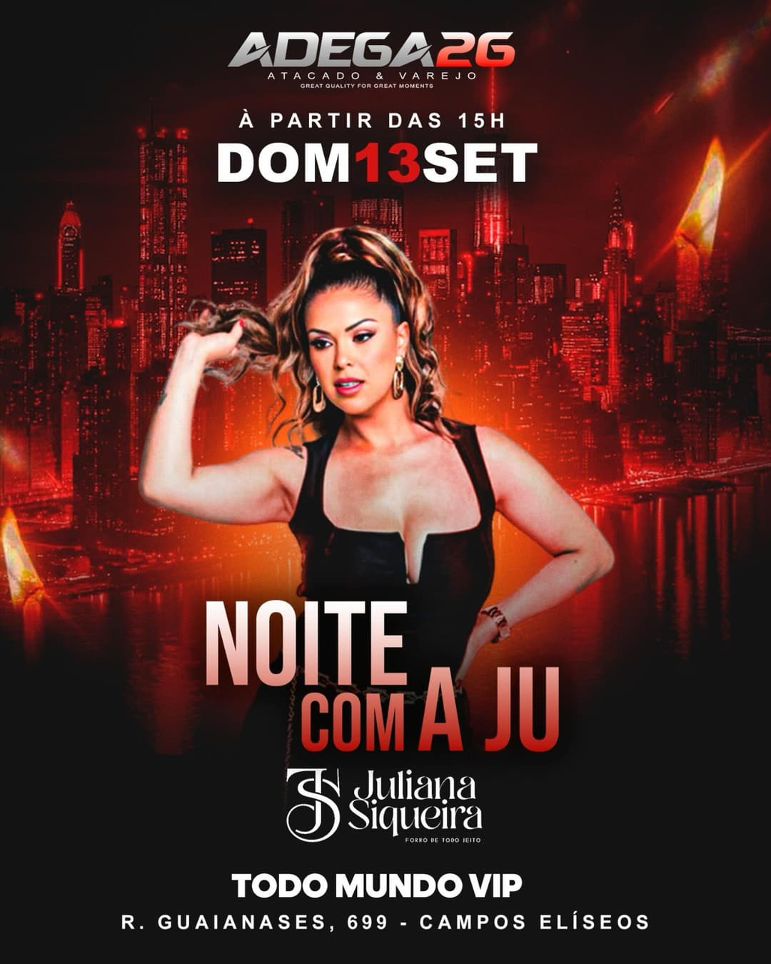 Flyer de Juliana Siqueira