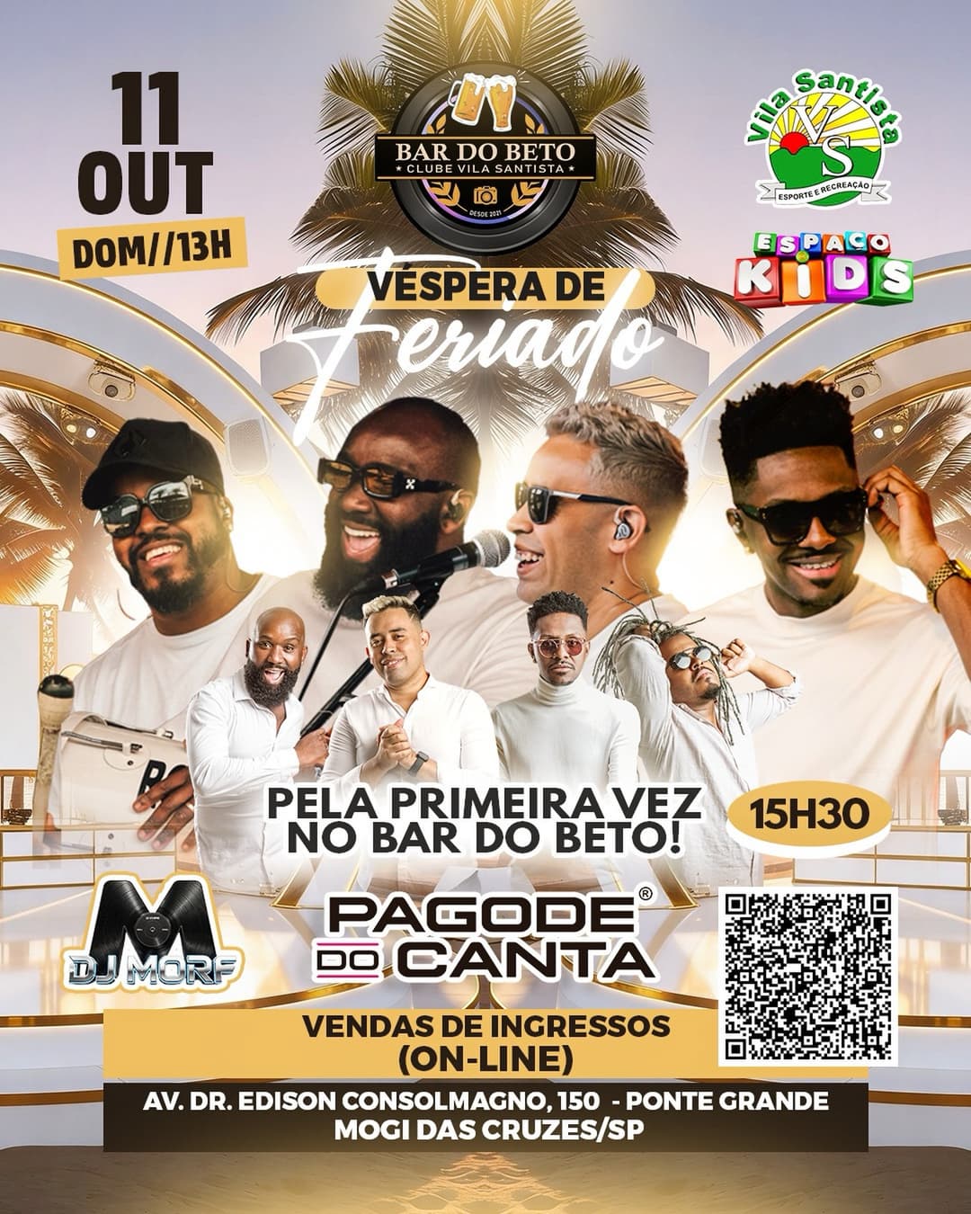 Flyer de Pagode do Canta